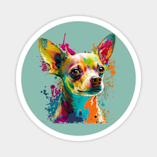 Retro Pop art Chihuahua Breed Art Magnet